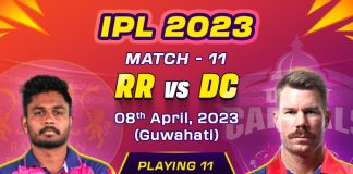 rr vs dc match 11 ipl 2023