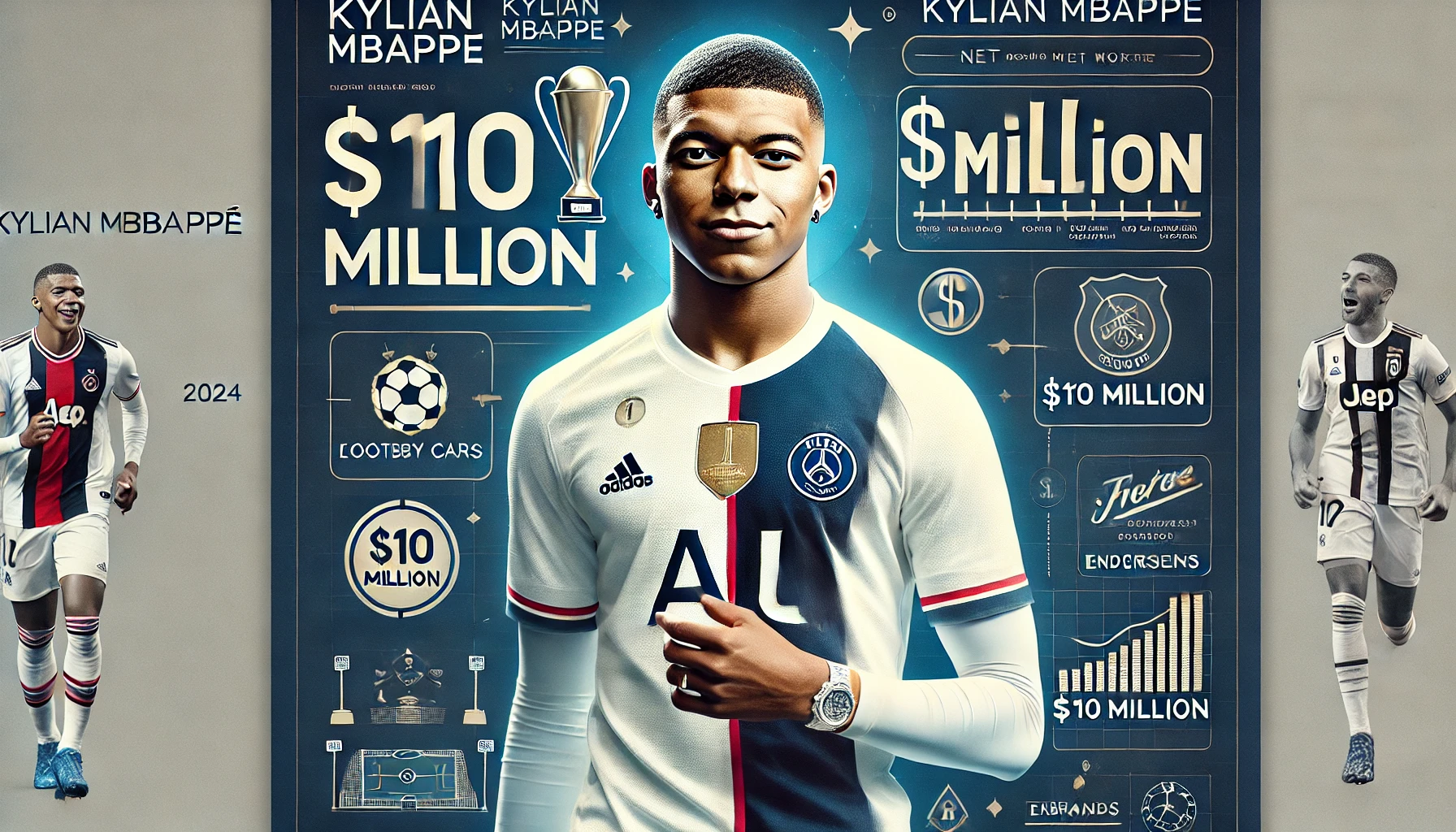 Kylian Mbappe Net Worth 2024 - Mbappe Net Worth in Rupees
